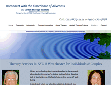 Tablet Screenshot of gestalttherapyinstitute.org